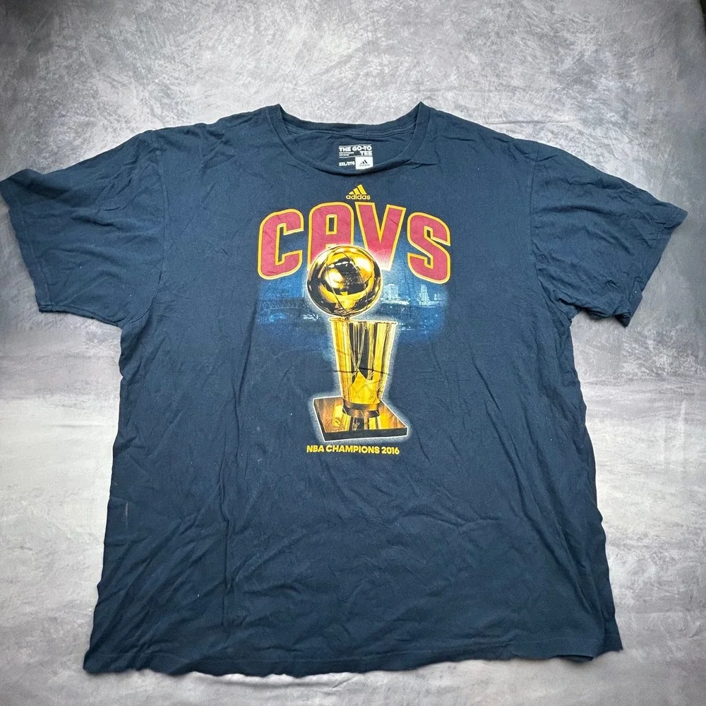 Adidas Mens Cleveland Cavaliers 2016 NBA Champions T-Shirt Navy Blue‎ 2XL 0725